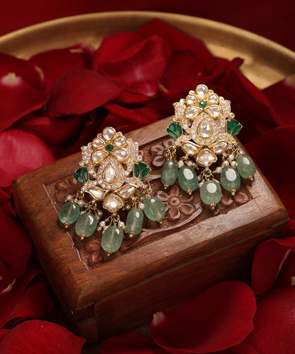 Nazneen_Handcrafted_Pure_Silver_Earrings_With_Semi_Precious_Stones_WeaverStory_01