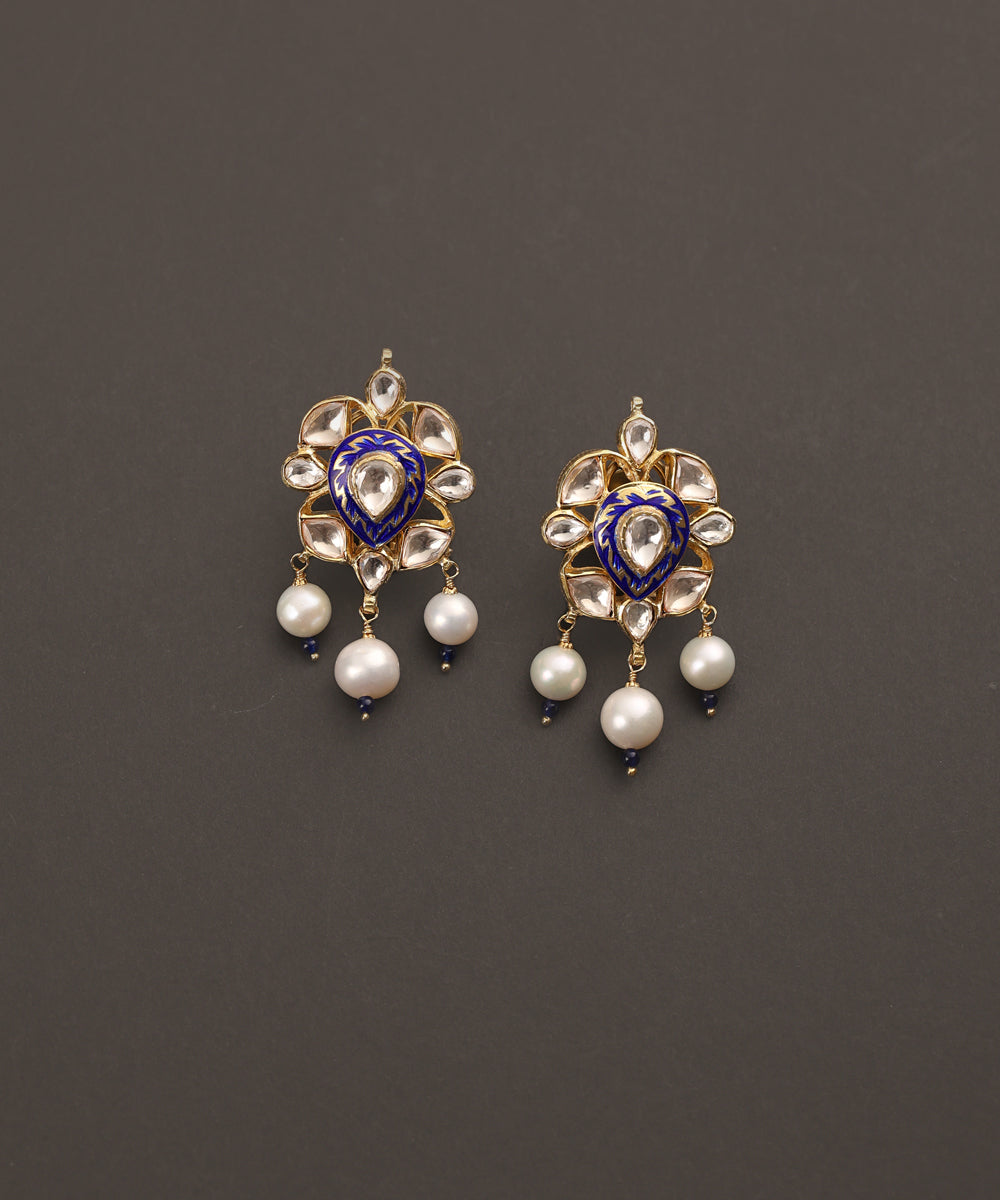 Shirin_Handcrafted_Pure_Silver_Earrings_With_Pearls_And_Semi_Precious_Stones_WeaverStory_02