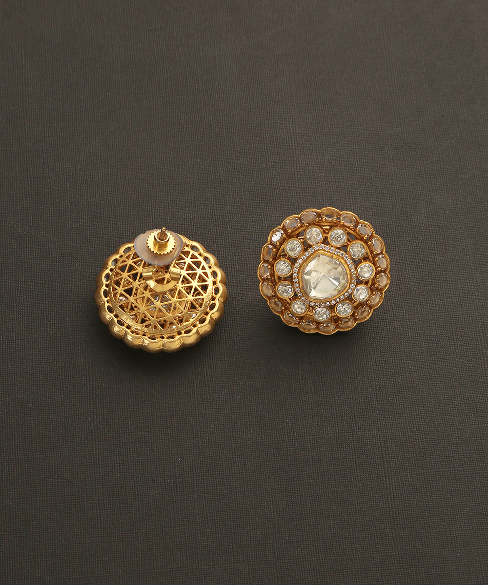Anousheh_Handcrafted_Earrings_With_Moissanite_Polki_WeaverStory_03