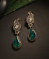 Yalina_Handcrafted_Earrings_With_Green_Semi_Precious_Stones_WeaverStory_01