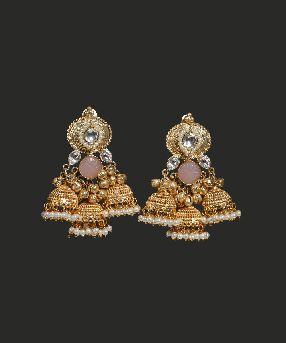 Aarzam_Handcrafted_Jhumki_With_Pearl_Tassels_WeaverStory_02