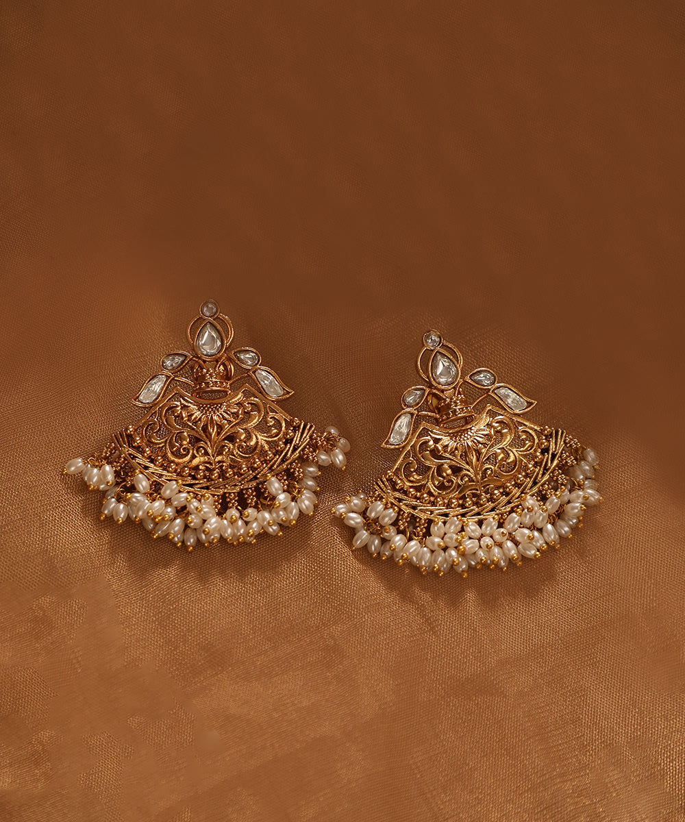 Arion Handcrafted Earrings With Pearls Jewellery