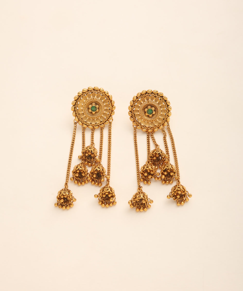 Ariana_Handcrafted_Latkan_Earrings_With_Green_Stones_WeaverStory_02