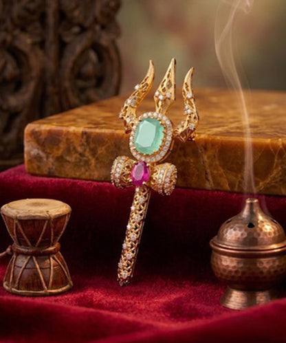Shakti Trishul Brooch
