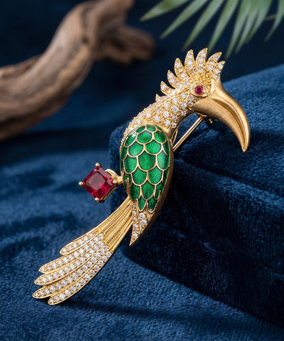 Royal Hornbill Brooch