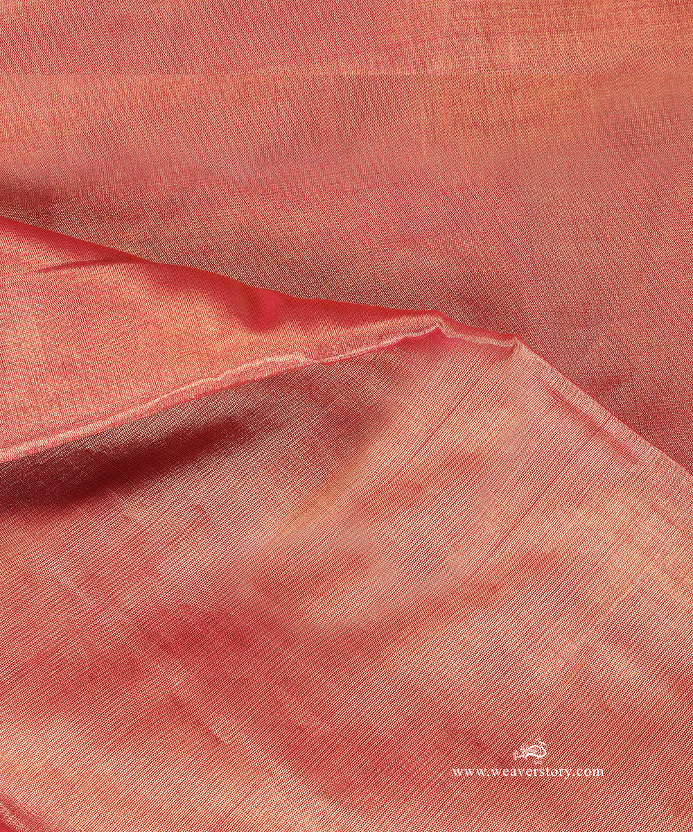 Handloom_Rose_Gold_Pure_Chanderi_Tissue_Fabric_WeaverStory_04