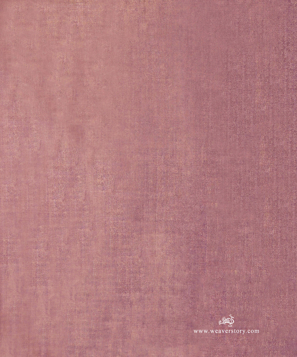 Mauve_Gold_Handloom_Plain_Pure_Tissue_Chanderi_Fabric_WeaverStory_02