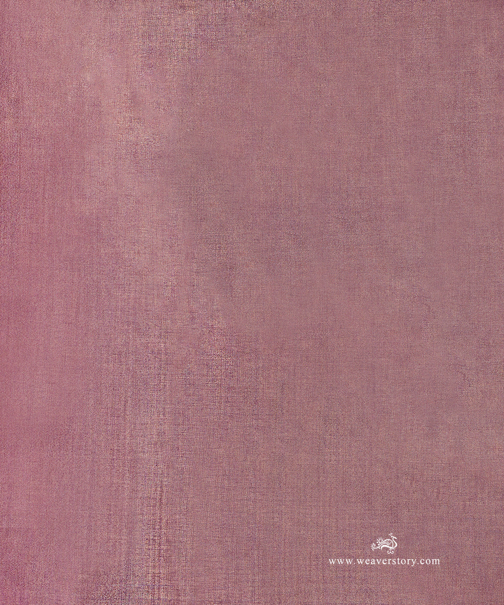 Mauve_Gold_Handloom_Plain_Pure_Tissue_Chanderi_Fabric_WeaverStory_03