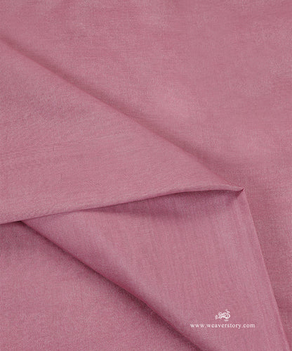 Pink_Handloom_Plain_Pure_Cotton_Tissue_Chanderi_Fabric_WeaverStory_04