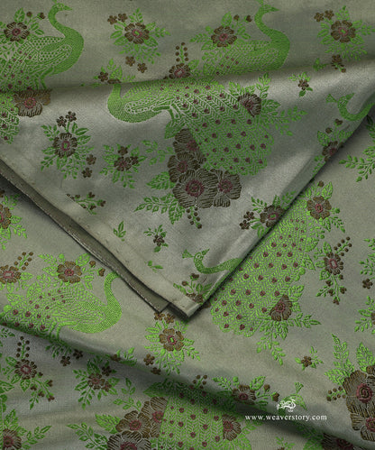 Handloom_Pastel_Green_Pure_Satin_Silk_Shikargah_Tanchoi_Banarasi_Fabric_WeaverStory_04