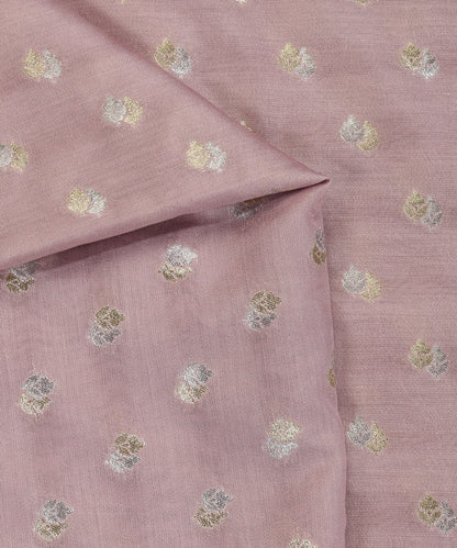 Handloom_Lavender_Pure_Moonga_Silk_Banarasi_Fabric_With_Cutwork_Sona_Rupa_Booti_WeaverStory_04