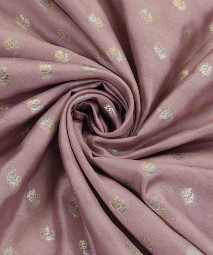 Handloom_Lavender_Pure_Moonga_Silk_Banarasi_Fabric_With_Cutwork_Sona_Rupa_Booti_WeaverStory_05