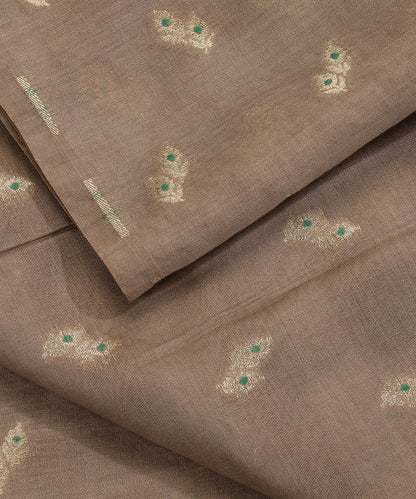 Handloom_Pastel_Rose_Gold_Pure_Moonga_Silk_Banarasi_Fabric_With_Cutwork_Meena_Booti_WeaverStory_04