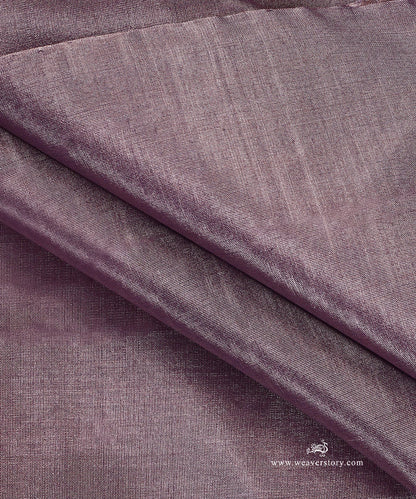 Handloom_Lavender_And_Silver_Plain_Pure_Tissue_Chanderi_Fabric_WeaverStory_04