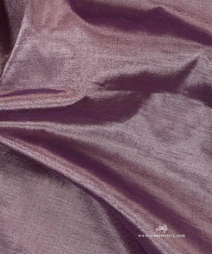 Handloom_Lavender_And_Silver_Plain_Pure_Tissue_Chanderi_Fabric_WeaverStory_05