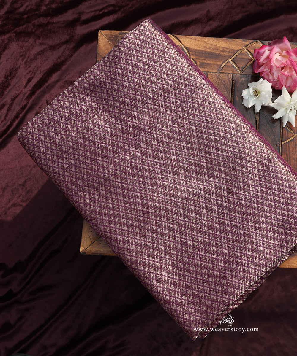 Purple_Handloom_Pure_Katna_Silk_With_Tissue_Kimkhab_Banarasi_Fabric_Barfi_Motif_WeaverStory_01