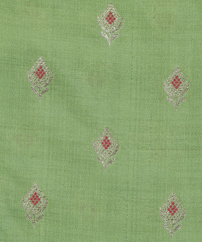 Light_Green_Handloom_Pure_Mulberry_Silk_Banarasi_Fabric_With_Meenakari_Booti_WeaverStory_03