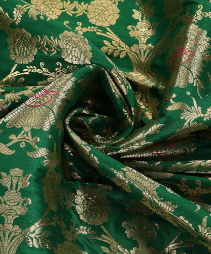 Green_Handloom_Odhna_Jangla_Pure_Katan_Silk_Banarasi_Fabric_WeaverStory_05