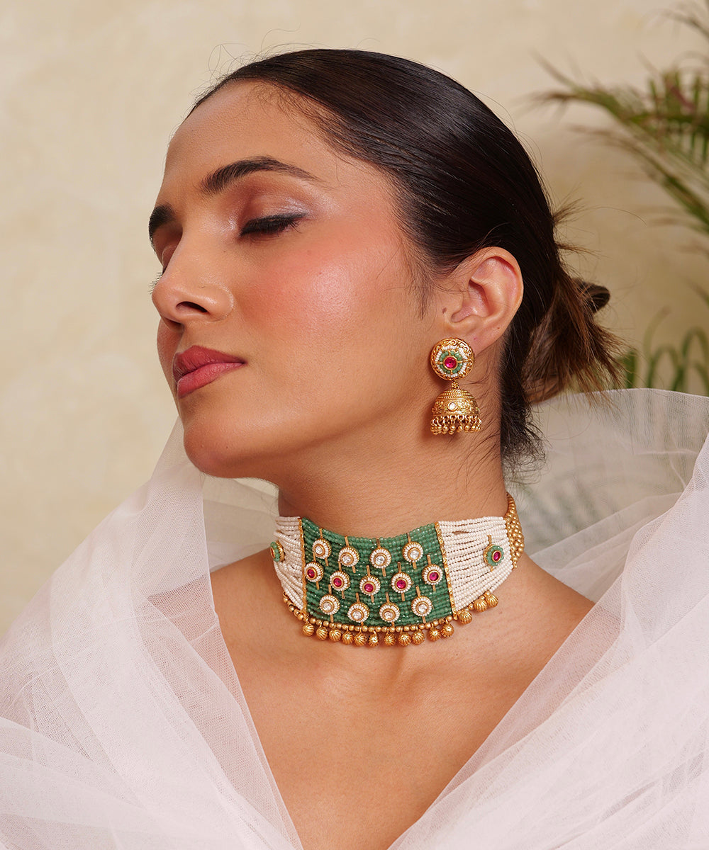 Sitara Nakshi Temple Choker Set