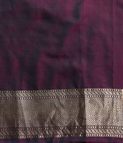 Handloom Black And Pink Pure Katan Silk Tanchoi Banarasi Saree With Tanzeb Border