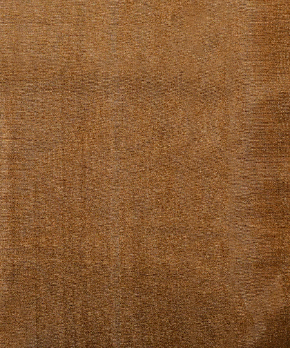 Handloom Gold Pure Tissue Chanderi Fabric