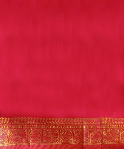 Maroon Handloom Pure Silk Kanjivaram Saree With Allover Checks Annapakshi And Rudraksh Motifs