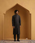 Black_Chanderi_Kurta_With_Salwar_And_Moonga_Silk_Nehru_Jacket_WeaverStory_03