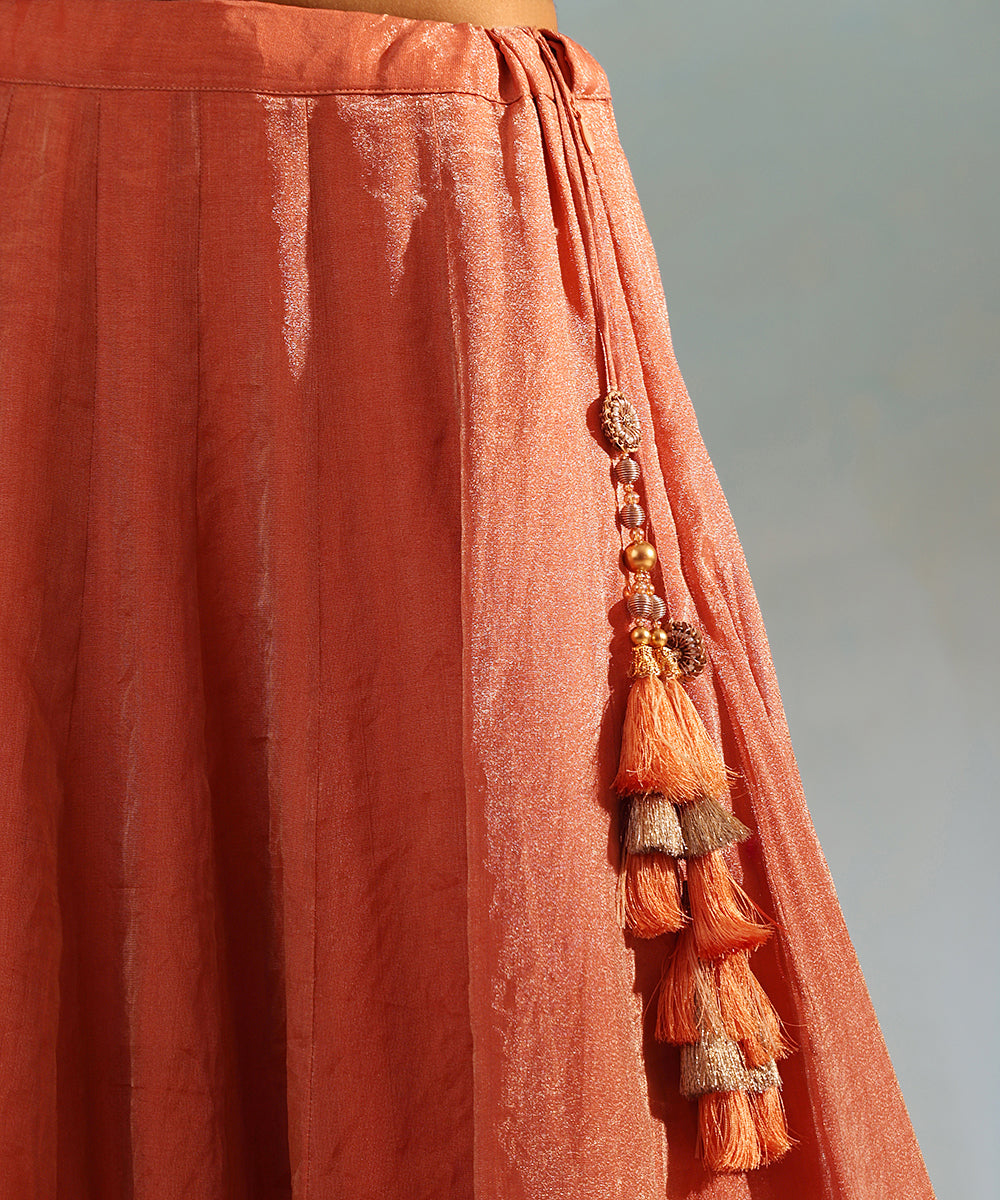 Orange_Handcrafted_Tissue_Silk_Kalidaar_Lehenga_Set_With_Organza_Dupatta_WeaverStory_05