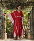 Maroon_Handloom_Pure_Chiniya_Kaftan_With_Sanjaab_Finishing_WeaverStory_01