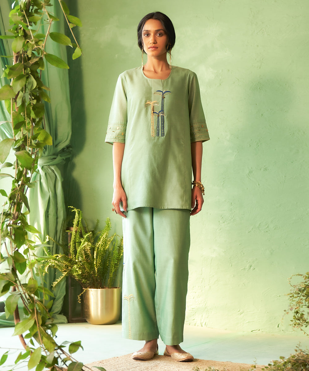 Kinaara Tea Green Coord Set