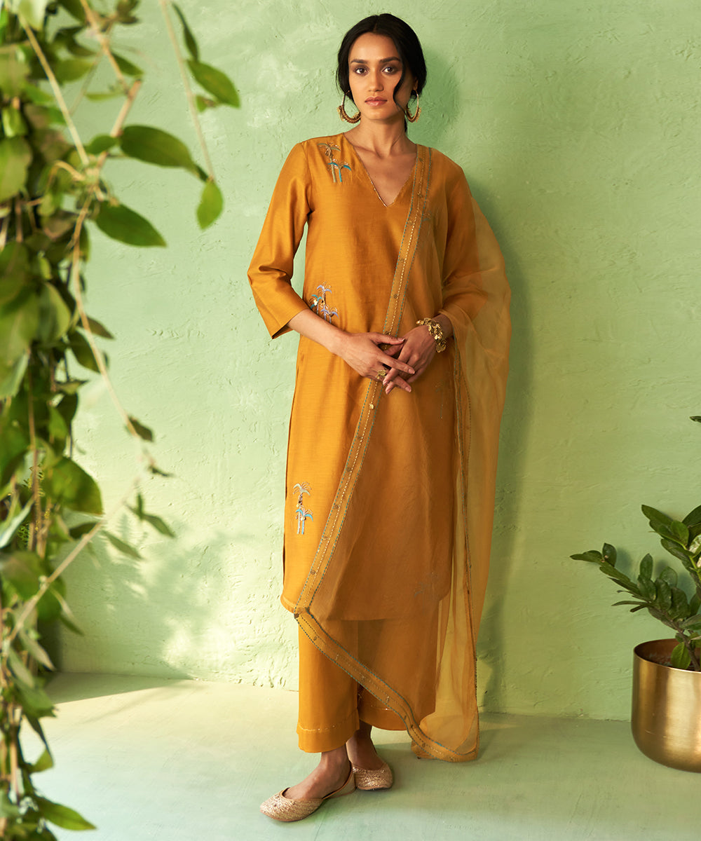Kinaara Mustard Tunic Set