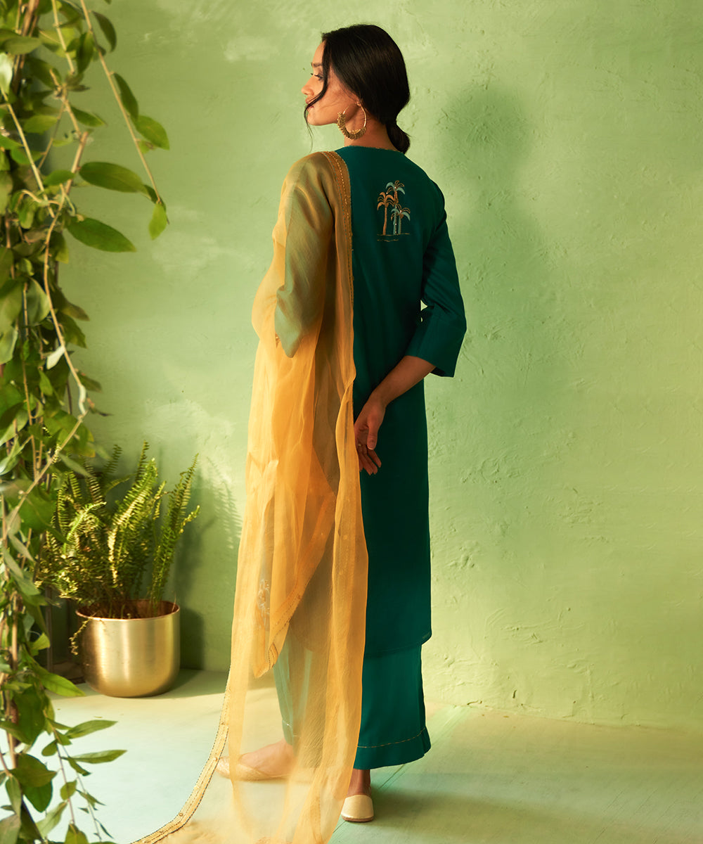 Kinaara Peacock Green Tunic Set