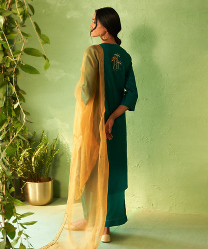 Kinaara Peacock Green Tunic Set