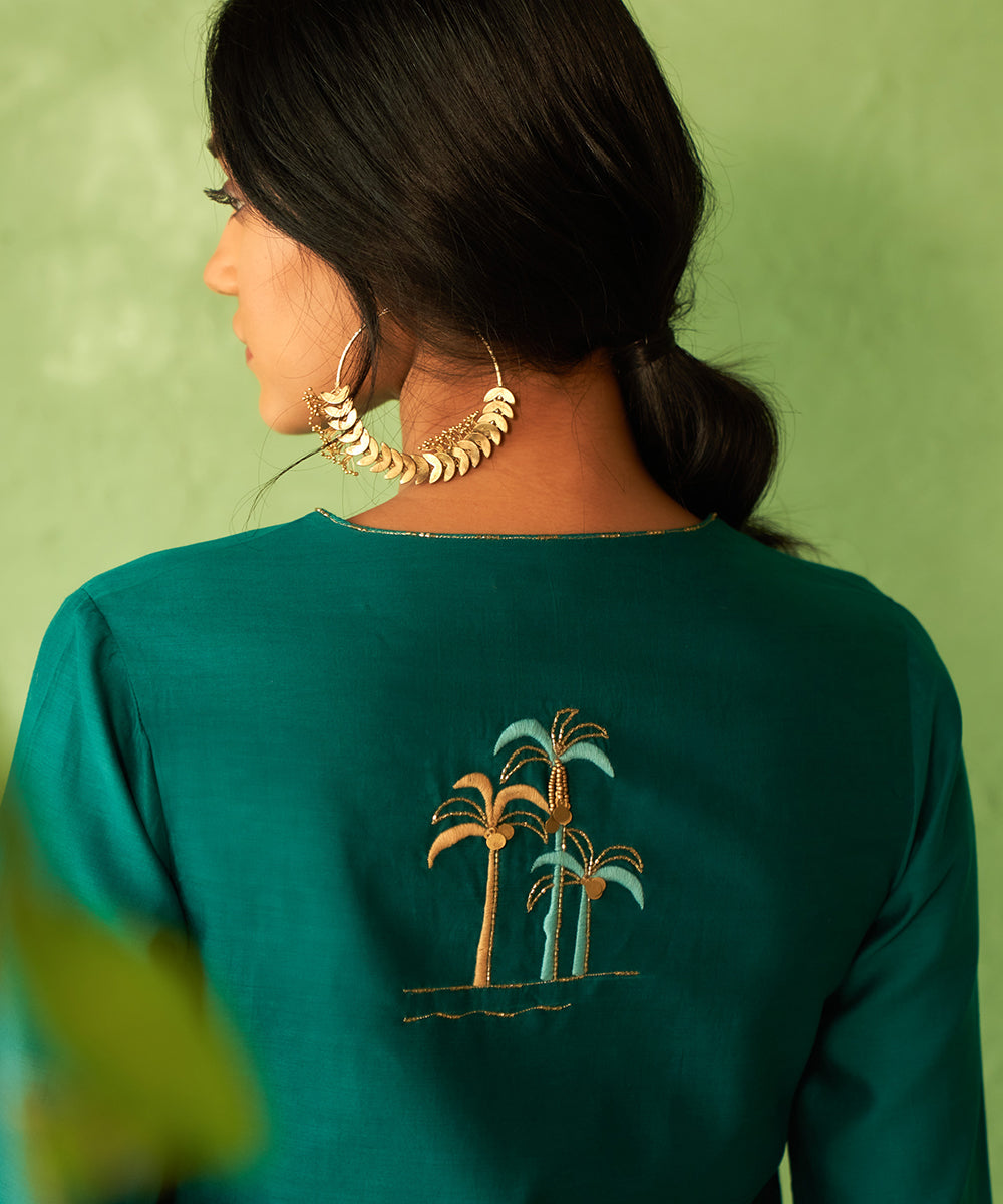 Kinaara Peacock Green Tunic Set