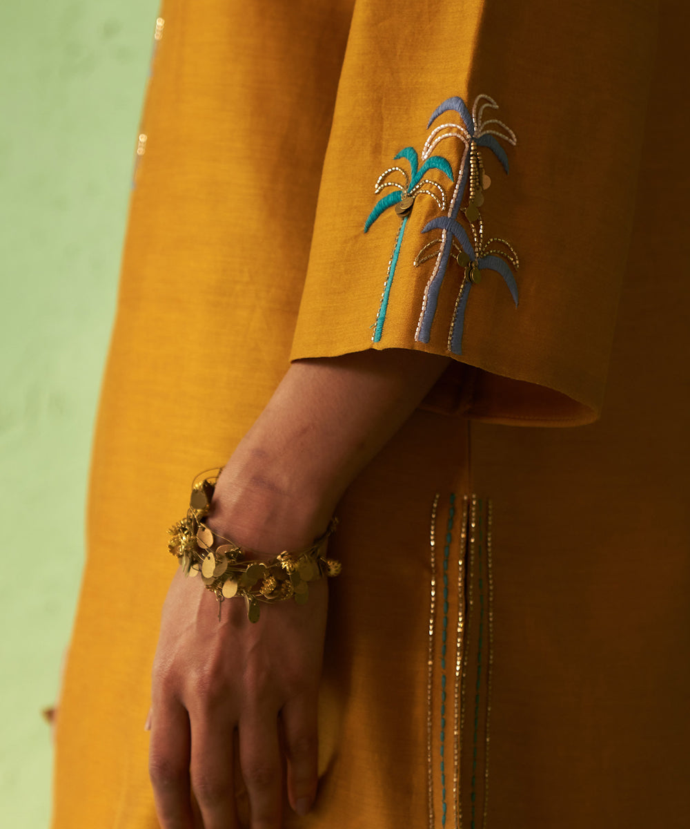 Kinaara Mustard Short Kurta Set