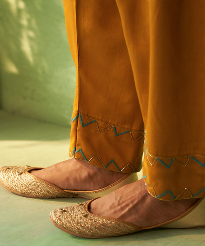 Kinaara Mustard Short Kurta Set