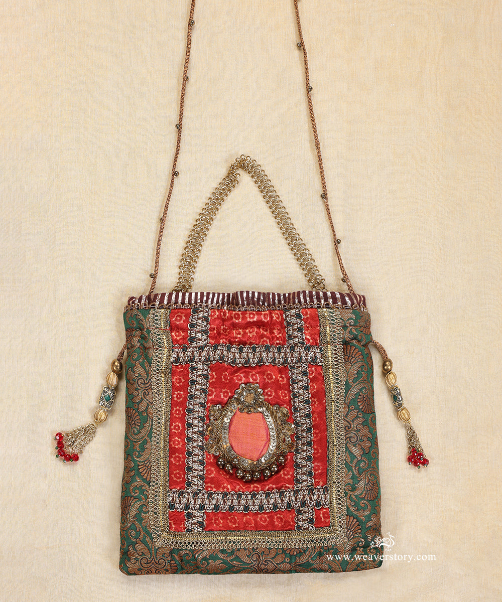 Red_Mushroo_Potli_With_Embroidery_WeaverStory_02