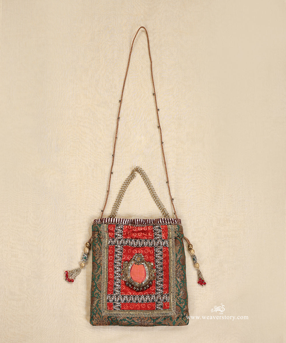 Red_Mushroo_Potli_With_Embroidery_WeaverStory_03