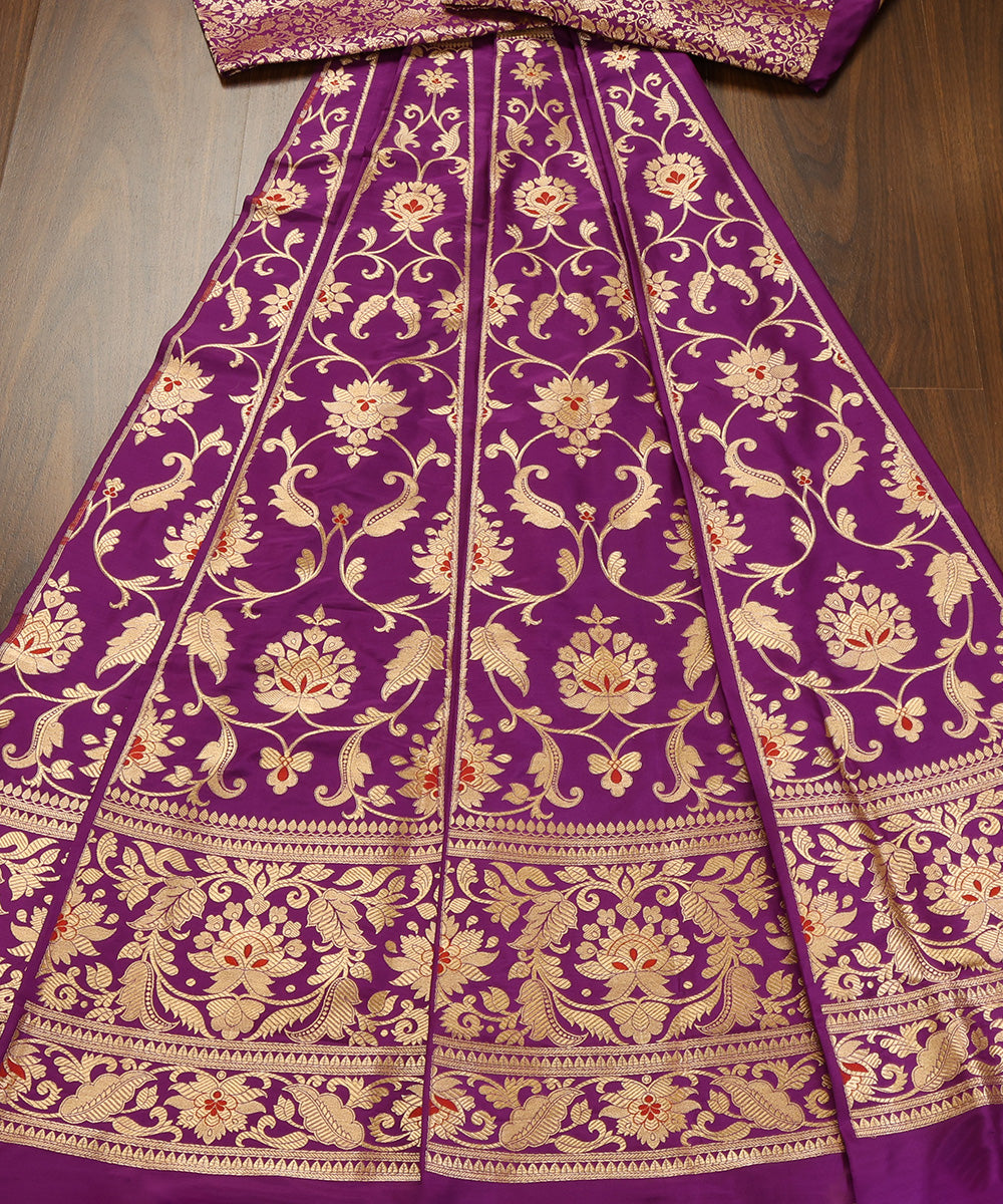 Purple_Handloom_Pure_Katan_Silk_Banarasi_Lehenga_With_Red_Meenakari_WeaverStory_02