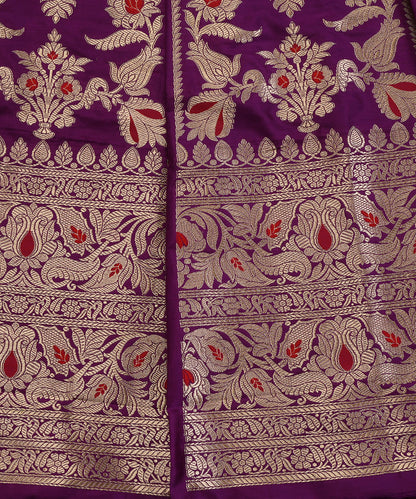 Handloom_Purple_Pure_Katan_Silk_Banarasi_Lehenga_With_Kadhwa_Meenakari_WeaverStory_03