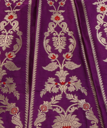 Handloom_Purple_Pure_Katan_Silk_Banarasi_Lehenga_With_Kadhwa_Meenakari_WeaverStory_04