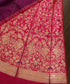 Hot_Pink_Pure_Katan_Silk_Kadhwa_Banarasi_Lehenga_With_Purple_Meenakari_WeaverStory_01