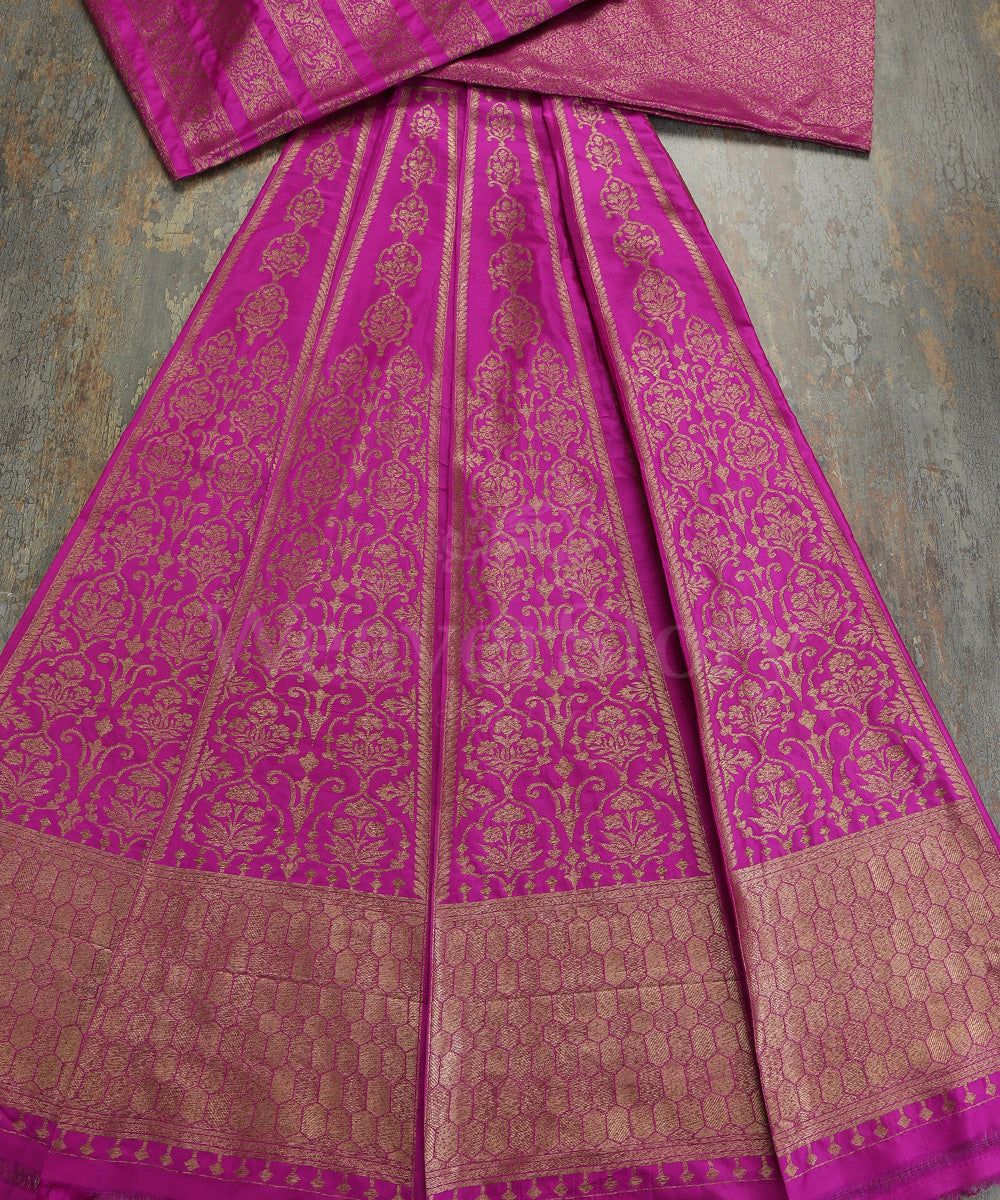 Handloom_Purple_Pure_Katan_Silk_Antique_Zari_Banarasi_Lehenga_WeaverStory_02