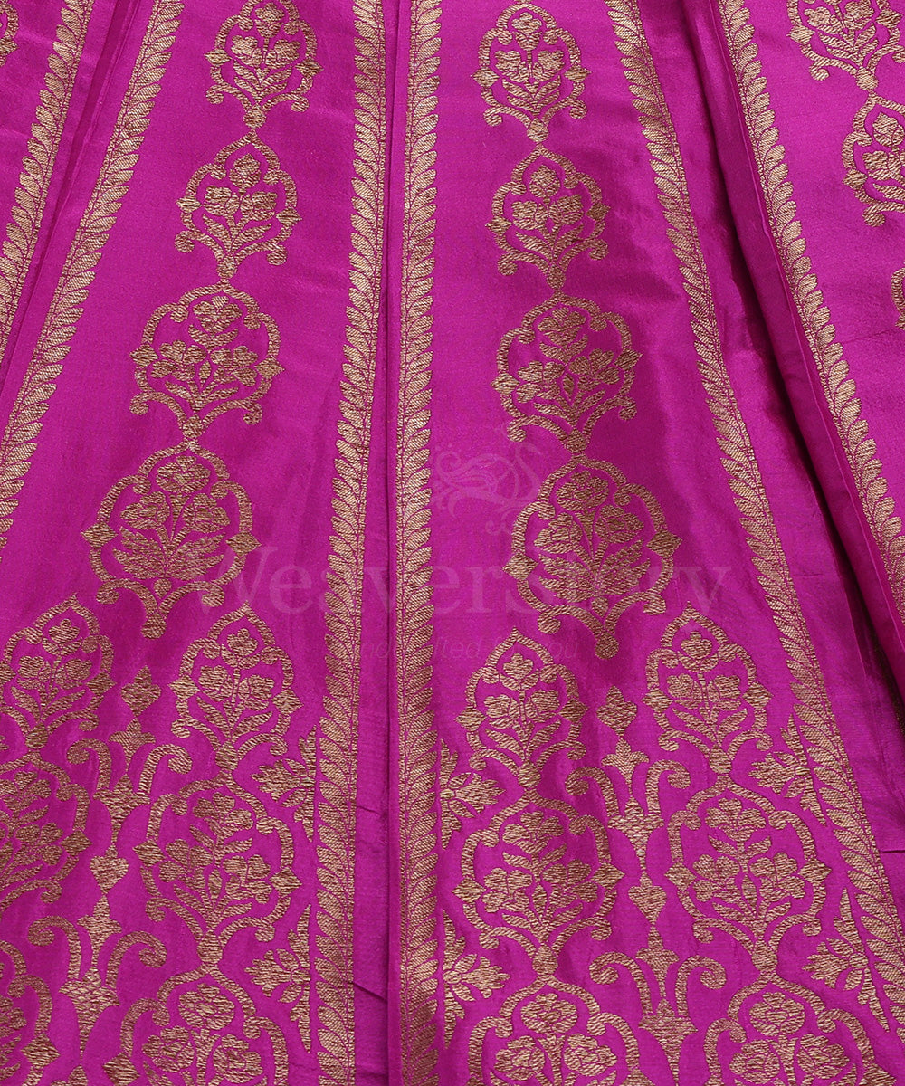 Handloom_Purple_Pure_Katan_Silk_Antique_Zari_Banarasi_Lehenga_WeaverStory_03