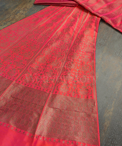 Pink_Handloom_Pure_Katan_Silk_Antique_Zari_Banarasi_Lehenga_WeaverStory_02