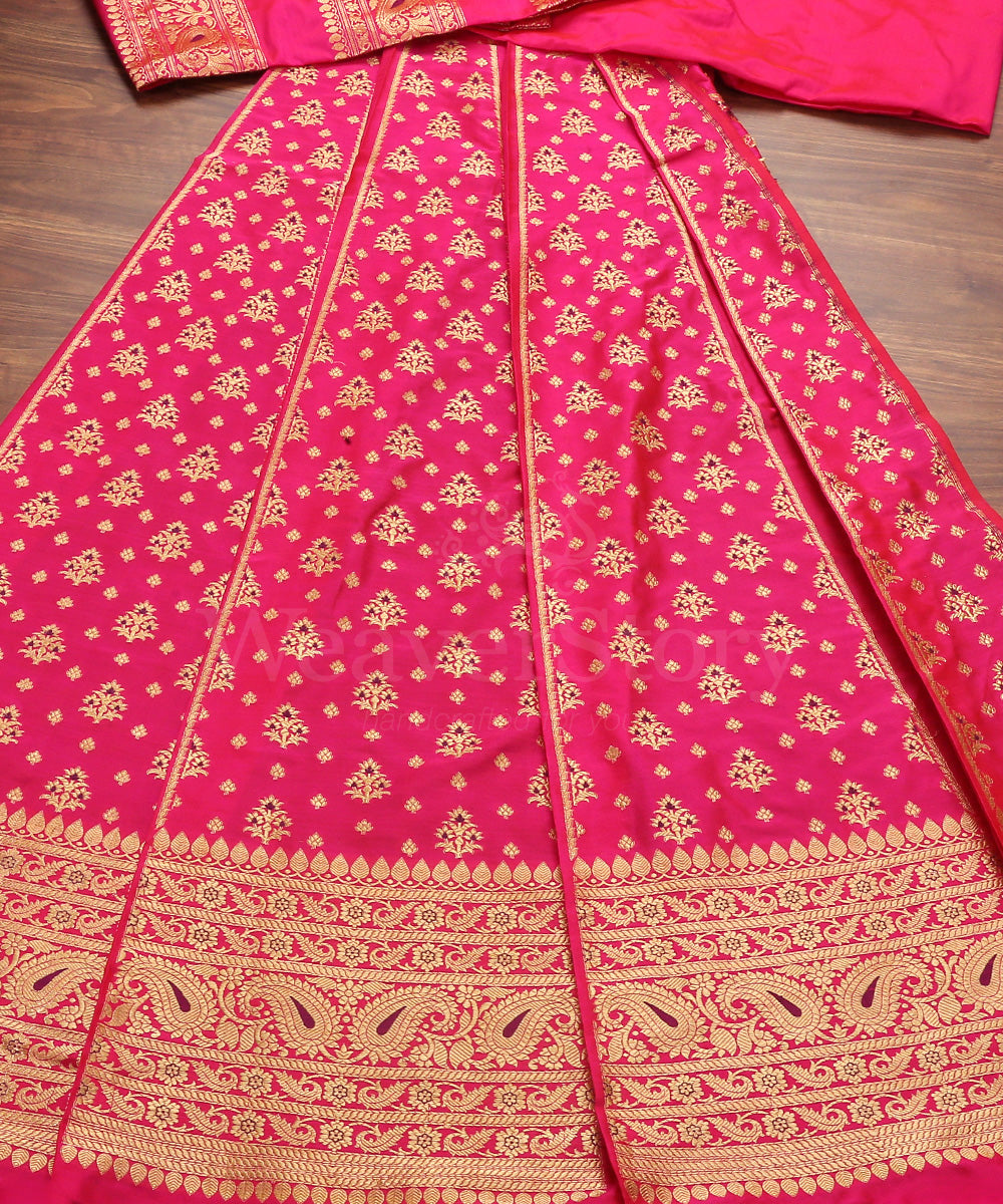 Handloom_Rani_Pink_18_Kali_Banarasi_Lehenga_With_Meenakari_Work_WeaverStory_02