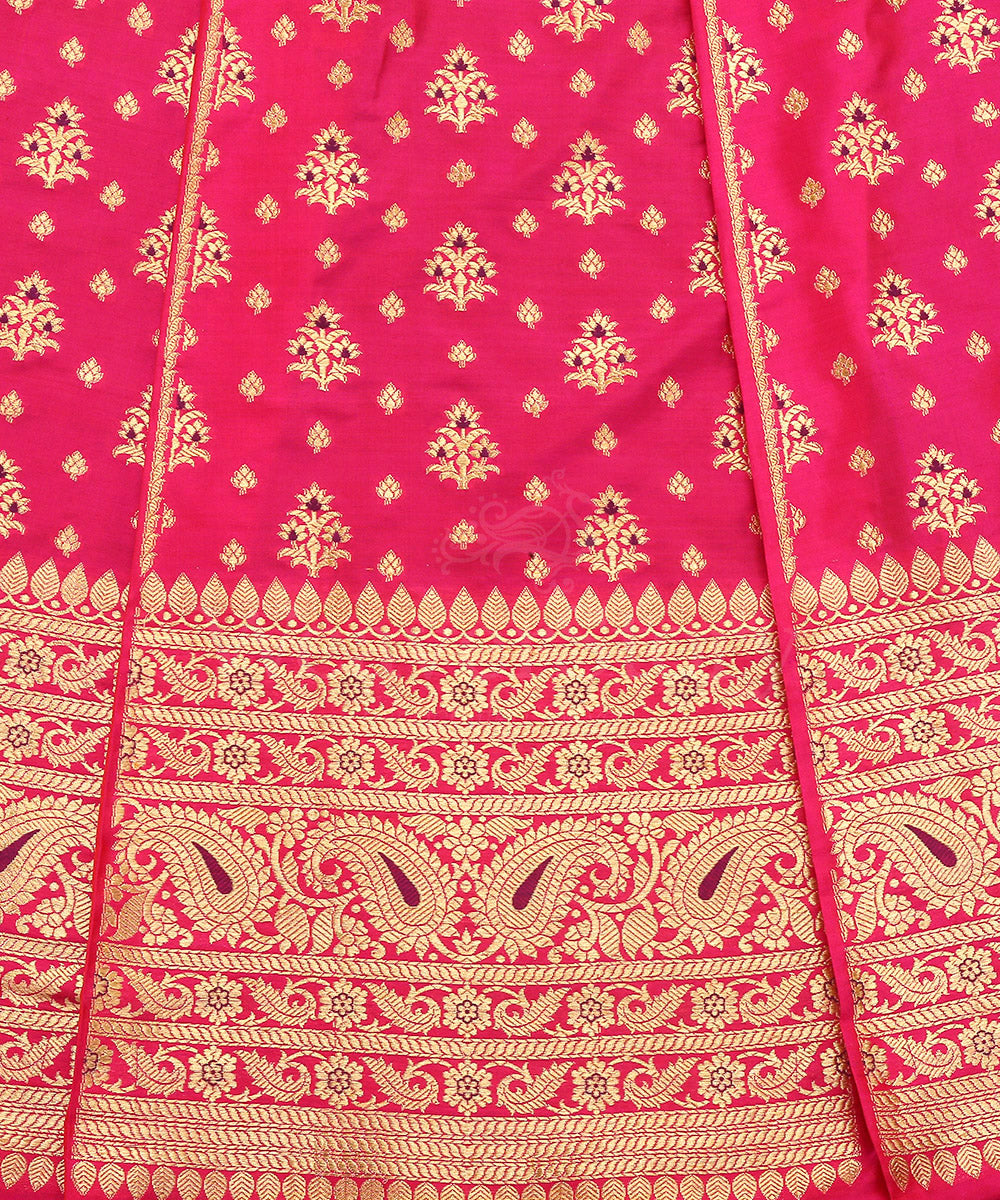 Handloom_Rani_Pink_18_Kali_Banarasi_Lehenga_With_Meenakari_Work_WeaverStory_05