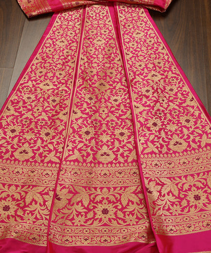 Handloom_Hot_Pink_Pure_Katan_Silk_Banarasi_Lehenga_With_Meenakari_WeaverStory_02