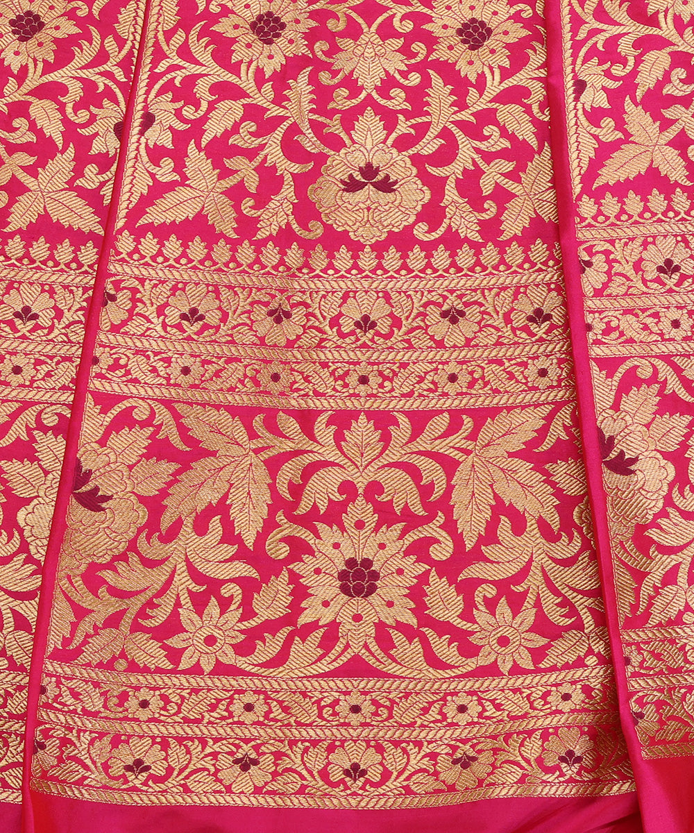 Handloom_Hot_Pink_Pure_Katan_Silk_Banarasi_Lehenga_With_Meenakari_WeaverStory_03