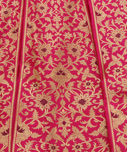 Handloom_Hot_Pink_Pure_Katan_Silk_Banarasi_Lehenga_With_Meenakari_WeaverStory_04